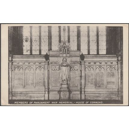 Members of Parliament War Memorial, London, c.1955 - Warrington Postcard
