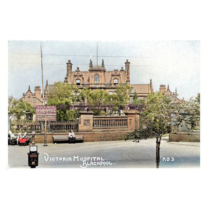 ptc4505 - Lancs. - Old Victoria Hospital in its Heyday, Blackpool - print 6x4