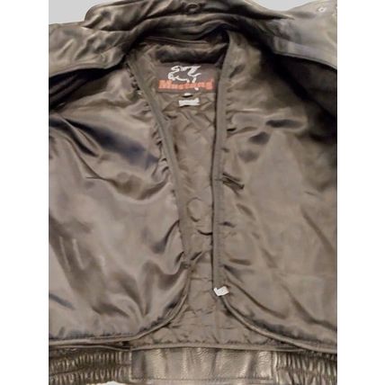 Mustang Youth/Women's Leather Biker Jacket Black XL Thinsulate Thermal Insul.