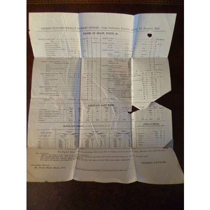 1866 GB QV 1d Red stamp BQ Plate 86 entire Attlee Dorking George Taylor Market