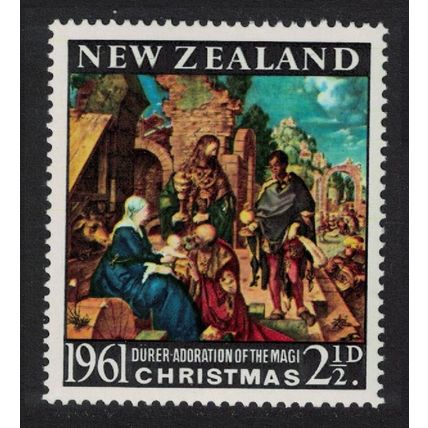 New Zealand 'Adoration of the Magi' by Durer Christmas 1961 MNH SG#809