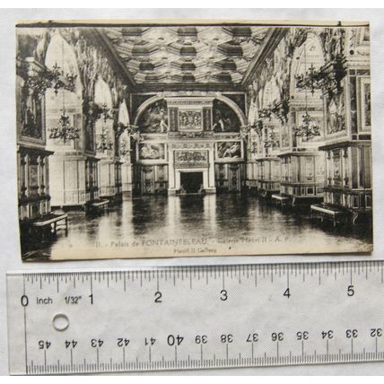 vintage postcard Fontainebleau Palace, Henri II Gallery