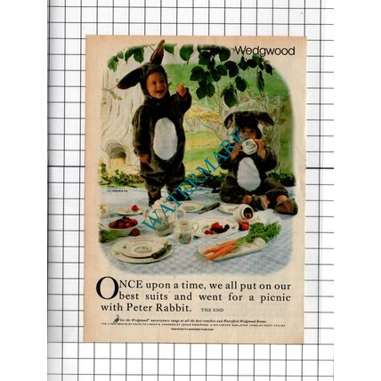 Wedgwood Peter Rabbit Small ADVERT - 1988 Cutting