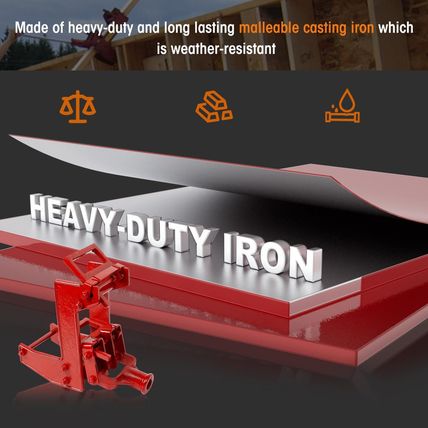 Heavy-Duty Malleable Casting Iron Wall Jack for Lifting Wall Beams Decks and Mor