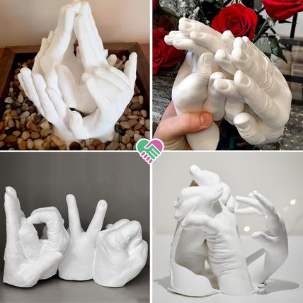 Luna Bean XL Family Hand Casting Kit – Extra-Large Hand Molding Kit for Families