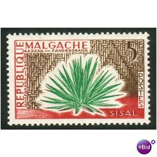 Malagasy stamps 1960 - SG 12 - 5f - Sisal - MH