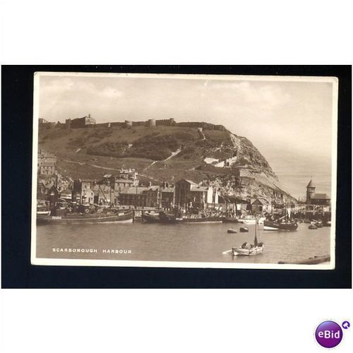 Yorkshire SCARBOROUGH Harbour Postcard by Pelham