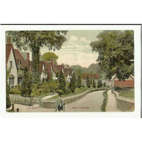 Berkshire EAST LOCKINGE The Street Postcard by Tomkins & Barrett