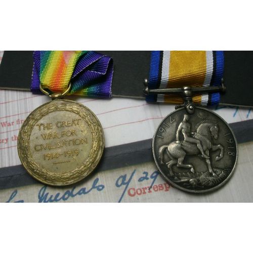 WW1 Medals Royal Welsh Fusiliers Herbert Farrimond from Wigan