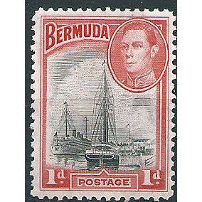 Bermuda 1938 SG110 1d Black & Red Mounted Mint .. ..