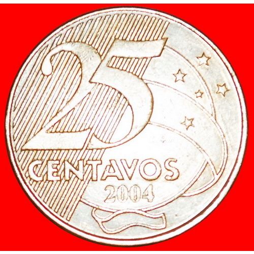 SOUTHERN CROSS: BRAZIL ★ 25 CENTAVOS 2004! LOW START ★ NO RESERVE!