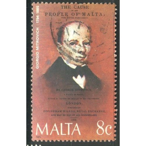 Malta 1985 - SG767 - 8c multi - Giorgio Mitrovich (Nationalist) - used