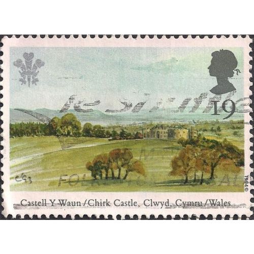 GB, Chirk Castle, Wales, green 1994, 19p, #2