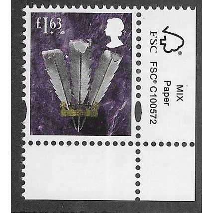 2020 WALES U/M £1.63 'FEATHERS' (W160) (EBID71-842)