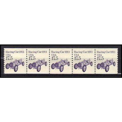 2262 17.5c Race Car Fine MNH Dry Gum PNC 1/5 X0909