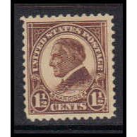 553 1 1/2c Warren Harding Fine MMH K1537