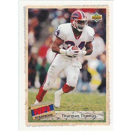 THURMAN THOMAS 1992 UPPER DECK # 512