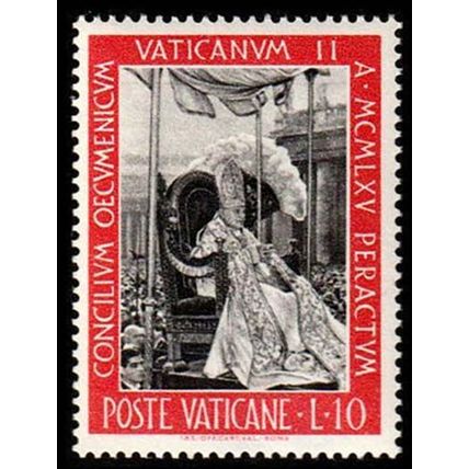 Vatican 1966 Church Council 10L MNH Stamp.