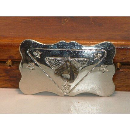 Pre-Owned Small Chamber s Belt Co Horse Head Belt Buckle