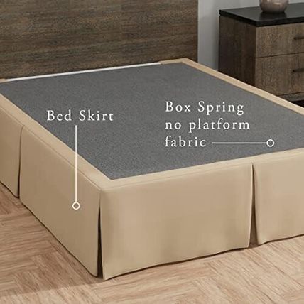 Magic Skirt Wrap Around Bed Skirt-14" Drop-CALIFORNIA KING-MOCHA-NEW-SEALED-FAST