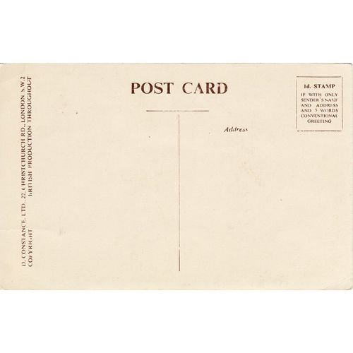Vintage Sepia Postcard Princess Gardens & Vane Hill Torquay Devon Sea Harbour