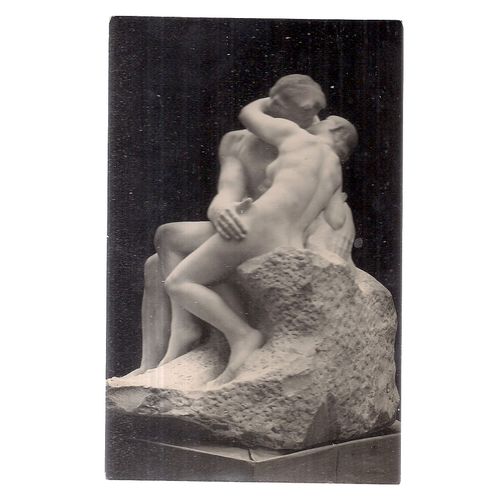 LE BAISER, MARBLE..by Rodin unused vintage postcard, The Tate Gallery =