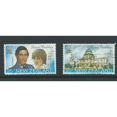 New Zealand stamps sg1247 sg 1247 set used royal wedding
