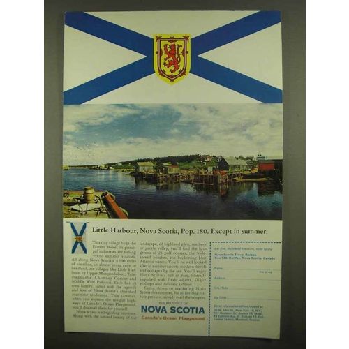 1965 Nova Scotia Canada Travel Ad - Little Harbour
