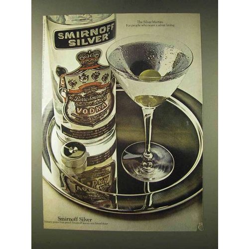 1976 Smirnoff Silver Vodka Ad - Silver Lining