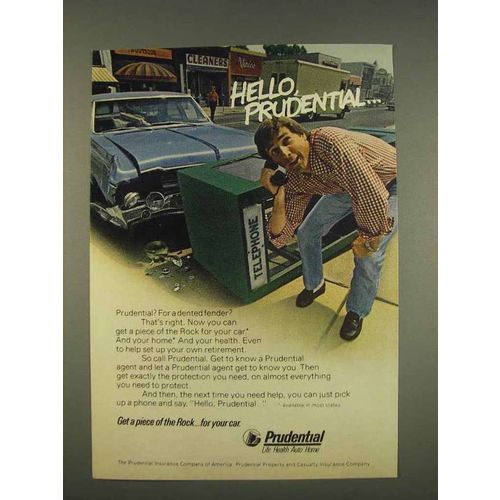 1976 Prudential Insurance Ad - Hello, Prudential
