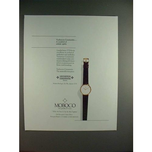 1987 Vacheron Constantin Watch Ad - A Symbol!