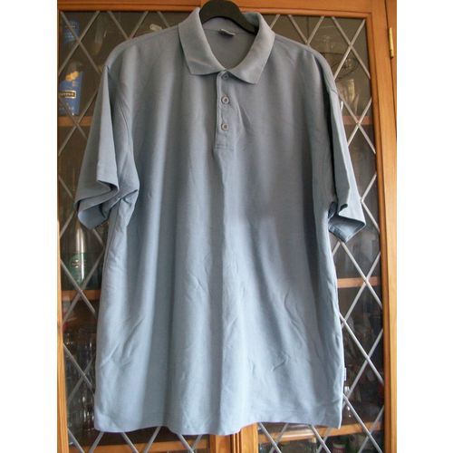 Just Yuppi JY GREYISH BLUE SS POLO SHIRT M CHEST 38-40” **GC**