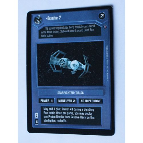 Star Wars CCG: Death Star II Limited # Scimitar 2 (A) dark 2000 decipher TIE