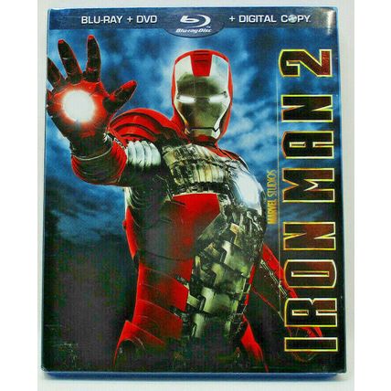 Iron Man 2 (Blu-ray/DVD, 2010, Includes Digital Copy) (3 Disc Set) (L18)