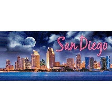 San Diego California 3D Fridge Magnet