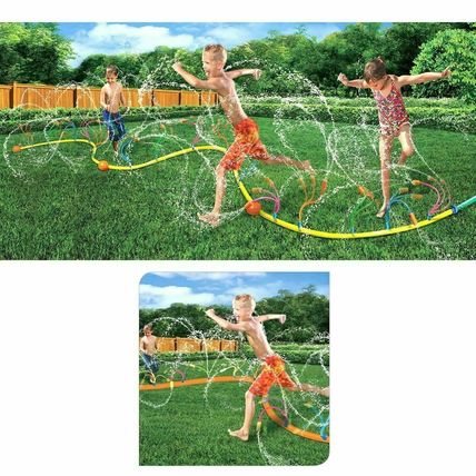Banzai Wiggling Water Sprinkler Toy Kids Splash Summer Backyard Outdoor Spray Fu