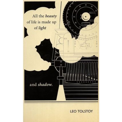 Leo Tolstoy Anne Karenina Book Quote Postcard