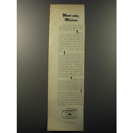 1953 Nation's Business Magazine Advertisement - Move over, Miriam