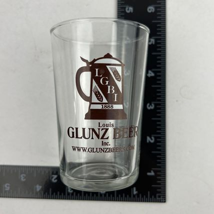 Louis Glunz LGBI Sampler Beer Glass 4" Tall Chicago ~RARE~