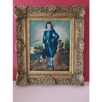 Oil painting Oil on Canvas Boy Dressed in Blue buy back option