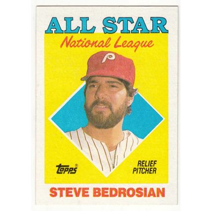 1988 Topps baseball card 407 Steve Bedrosian All-Star