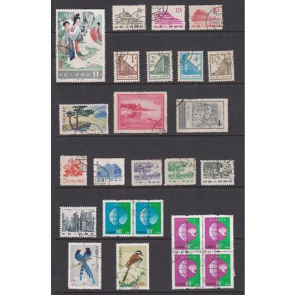 CHINA Selection of 25 Good Used Stamps (p412)