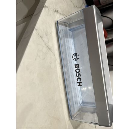 Refrigerator Freezer Door Bin 00673120 silver trim