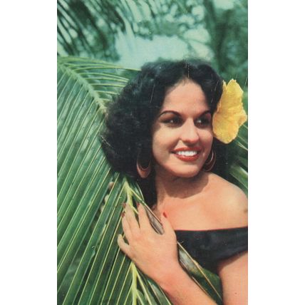 Miss Finland in Jamaica Beauty Queen Rare Postcard