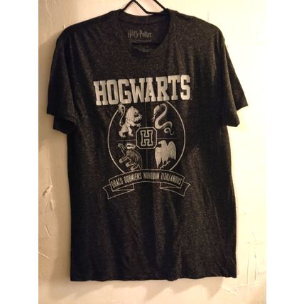 Harry Potter Hogwarts T-Shirt Adult Large Draco Dormiens Nunquam Titillandus