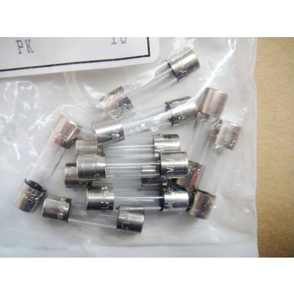 1A 250v 20mm Quick Blow Fuses, Farnell Pack of 10 New Old Stock