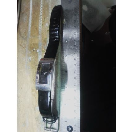 DKNY Women’s Black Rectangle Dial Watch.