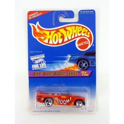 Hot Wheels Mini Truck #541 Biff! Bam! Boom! Series 1 of 4 Red Die-Cast Car 1997