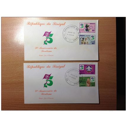 Sénégal FDC 1er premier jour 1984 75e anniversaire du Scoutisme