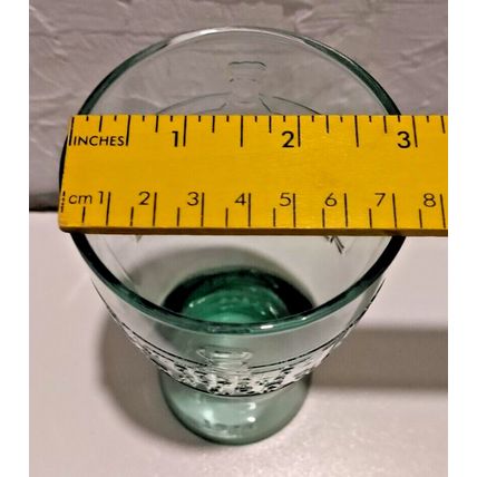 Vintage McDonald's 1948 Famous 15 Cent Hamburgers Green Collector Glass Set of 2